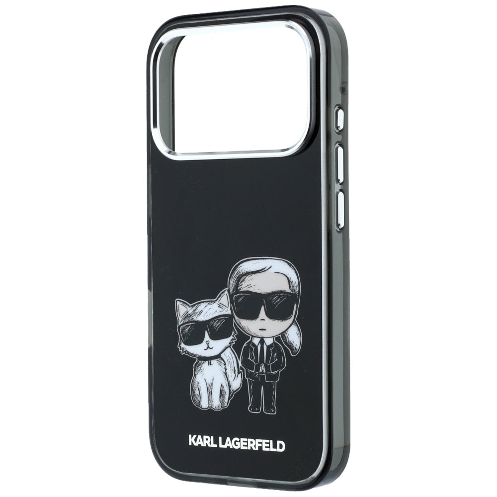 MagSafe Case for Apple iPhone 18 Pro Max / 17 Pro Max, Karl Lagerfeld, IML KC Bodies Sketch Print, Black