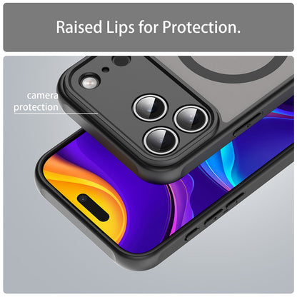 MagSafe Case for Apple iPhone 18 Pro Max / 17 Pro Max, Techsuit, HaloFrost II, Black