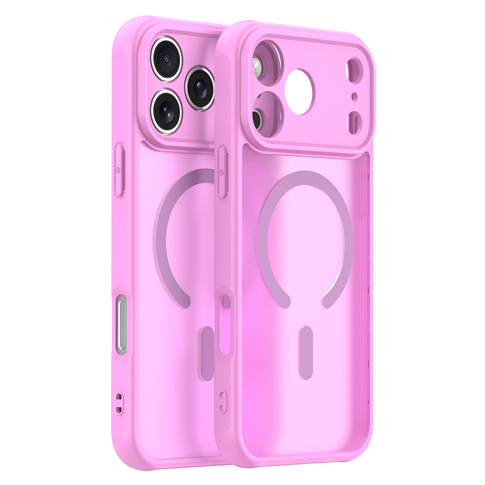MagSafe Case for Apple iPhone 18 Pro Max / 17 Pro Max, Techsuit, HaloFrost II, Pink