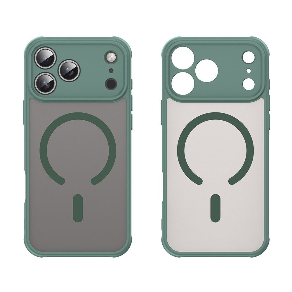 MagSafe Case for Apple iPhone 18 Pro Max / 17 Pro Max, Techsuit, HaloFrost II, Green