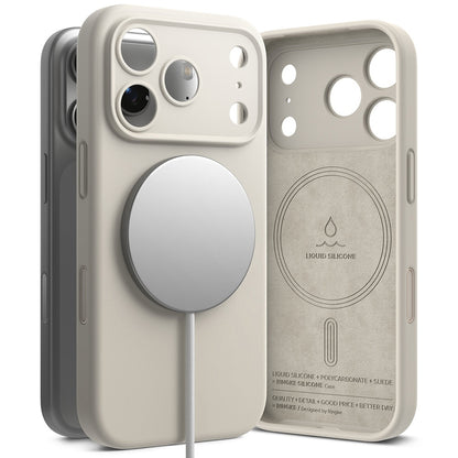 MagSafe Case for Apple iPhone 18 Pro Max, Ringke, Silicone, Cream