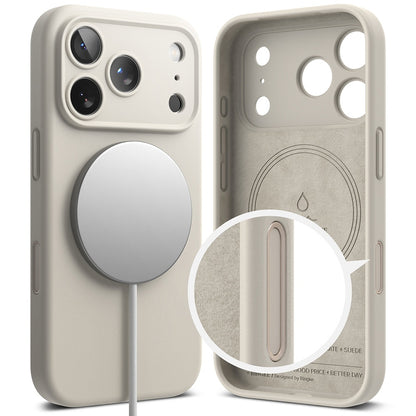 MagSafe Case for Apple iPhone 18 Pro, Ringke, Silicone, Cream