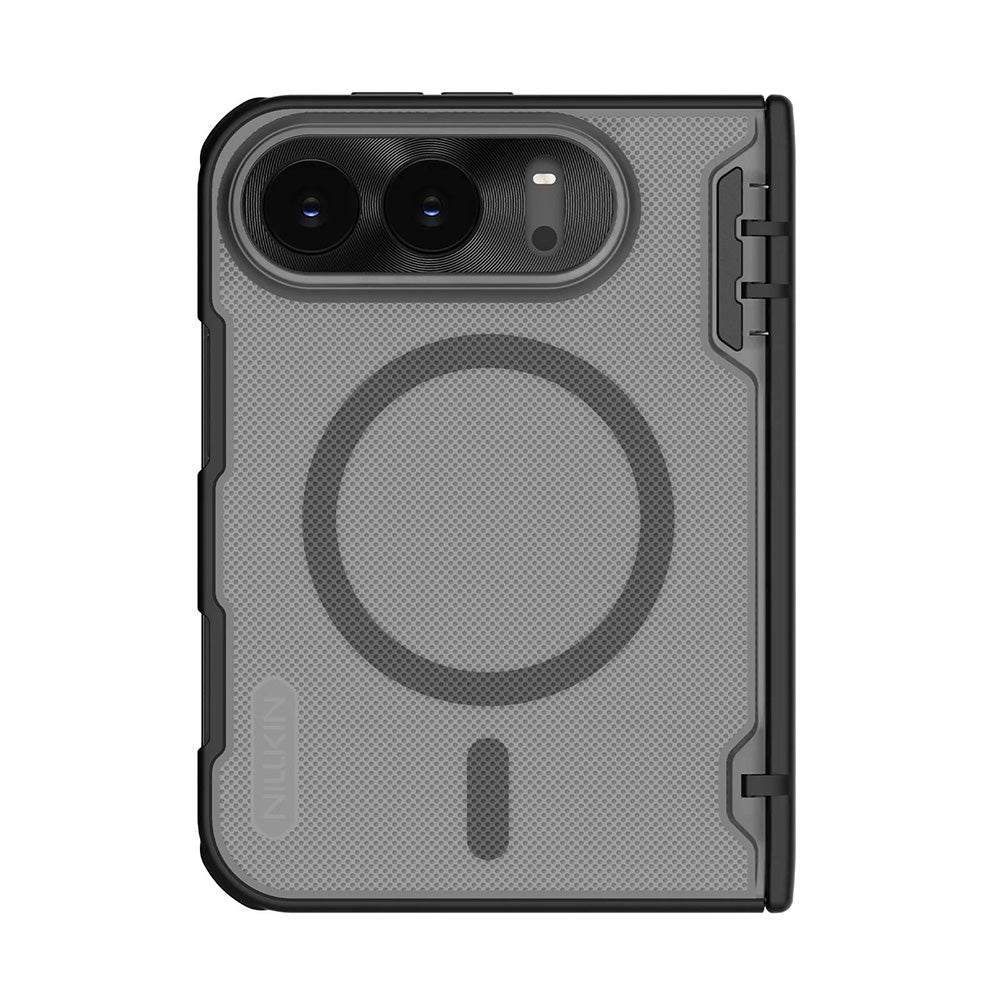 MagSafe Case for Apple iPhone Duo, Nillkin, Super Frosted Shield, Satin Black Transparent
