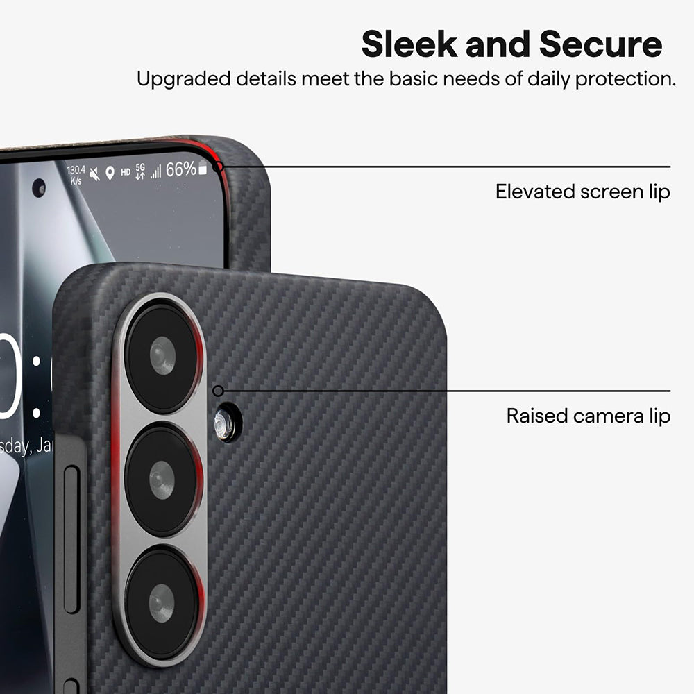 MagSafe Case for Google Pixel 10 Pro / 10, Techsuit, Aramid Fiber, Black