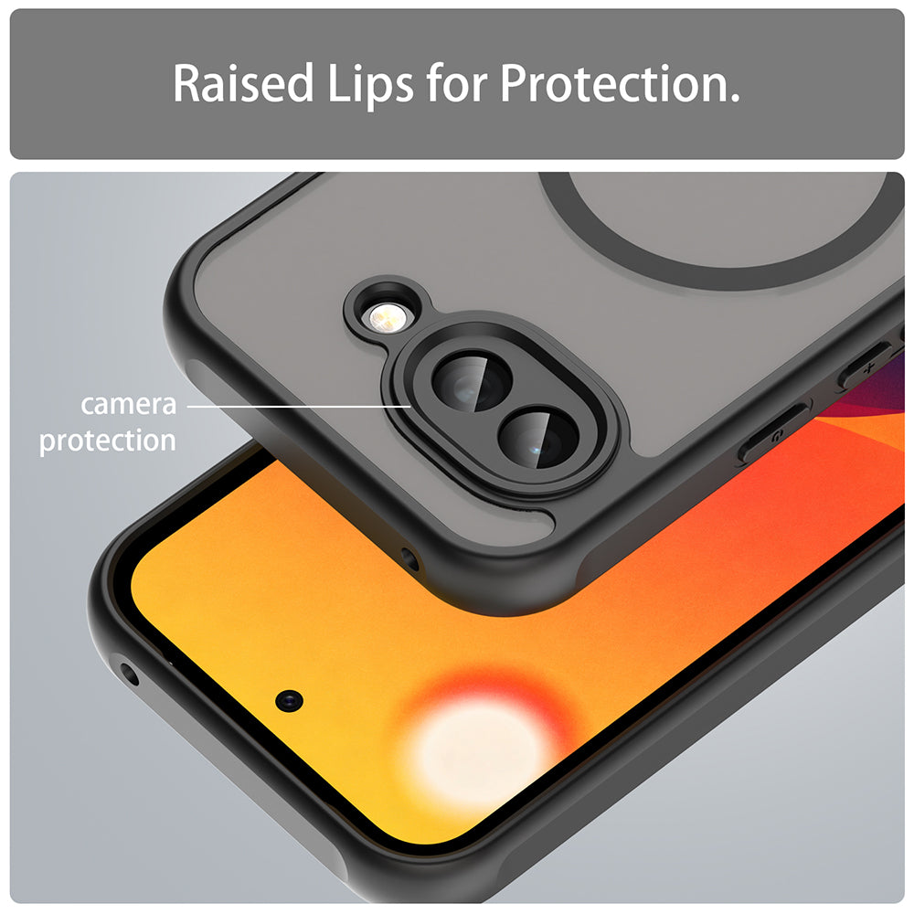 MagSafe Case for Google Pixel 10a, Techsuit, HaloFrost II, Black