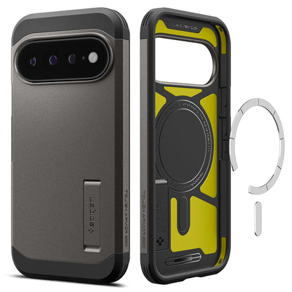 MagSafe Case for Google Pixel 11 Pro XL, Spigen, Tough Armor, Gray ACS11865