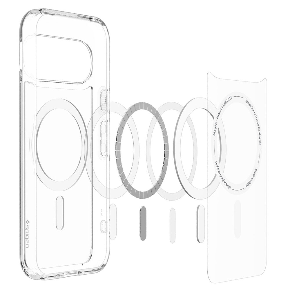 MagSafe Case for Google Pixel 11, Spigen, Ultra Hybrid, Clear White ACS11441