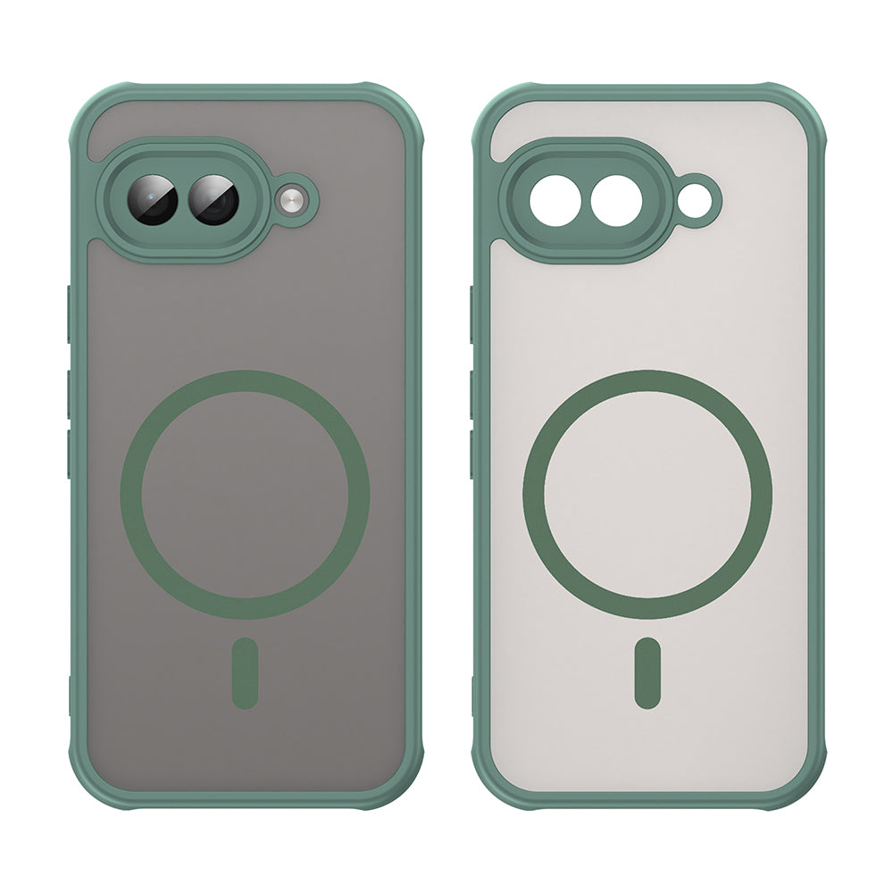 MagSafe Case for Google Pixel 9a, Techsuit, HaloFrost II, Green