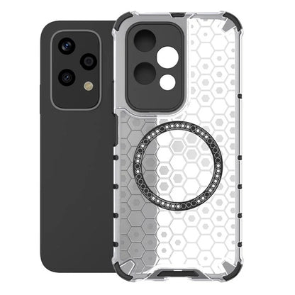 MagSafe Case for Honor 200 Lite, Techsuit, HoneyComb Shield, White