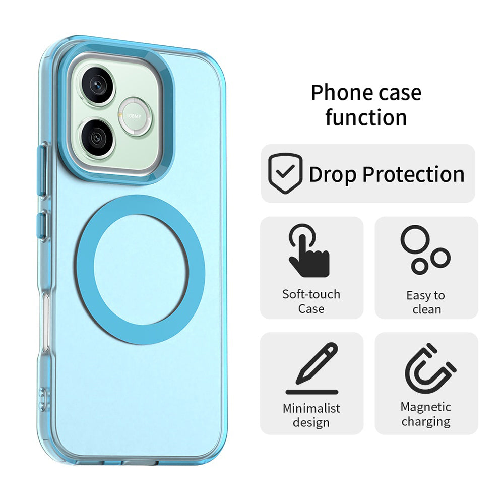 MagSafe Case for Honor 600 Lite, Techsuit, CandyCase, Blue