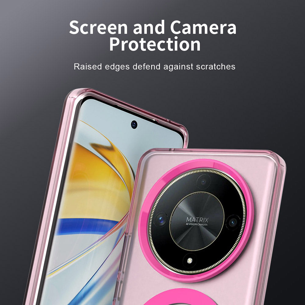 MagSafe Case for Honor Magic6 Lite, Techsuit, CandyCase, Pink