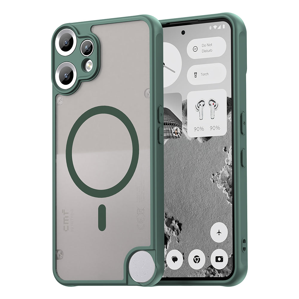 MagSafe Case for Nothing CMF Phone 2 Pro, Techsuit, HaloFrost II, Green