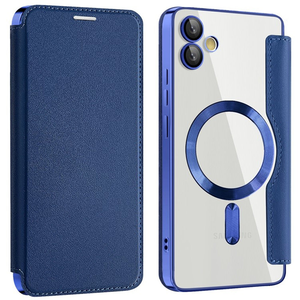 MagSafe Case for Samsung Galaxy A05 A055, Techsuit, SmartMag Book, Blue