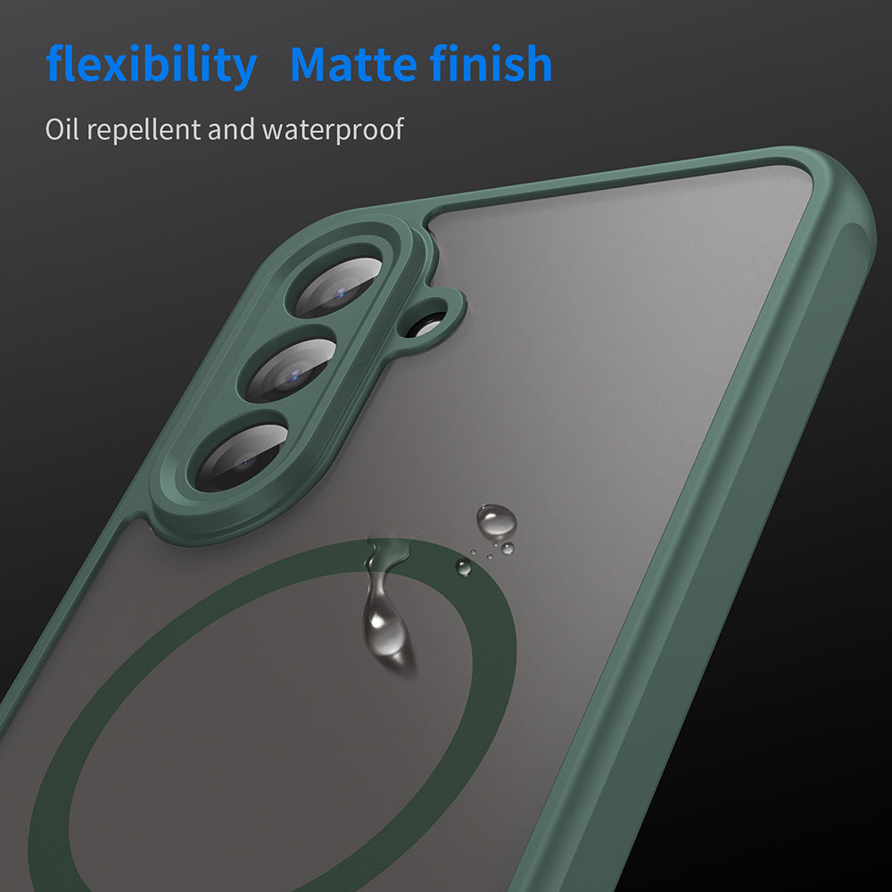 MagSafe Case for Samsung Galaxy A17 5G, Techsuit, HaloFrost II, Green