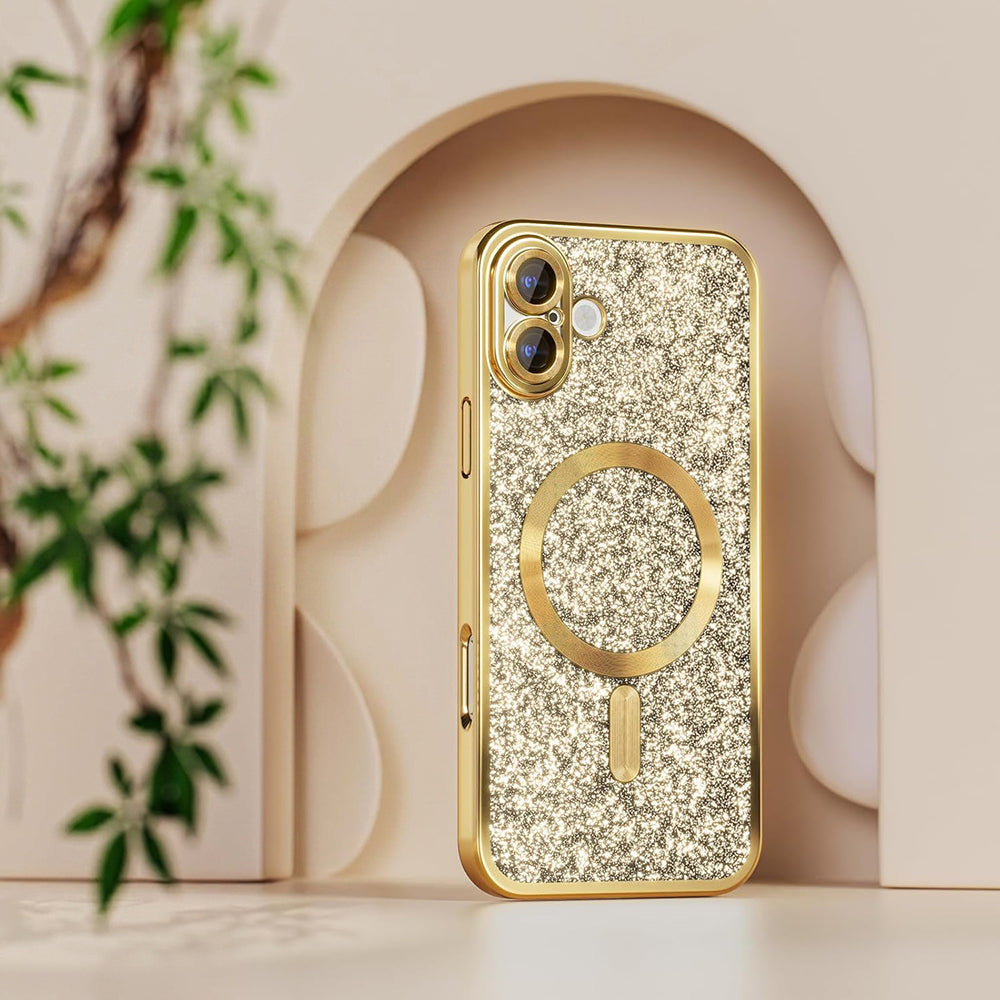 MagSafe Case for Samsung Galaxy A27 5G, Techsuit, Luxury Glitter, Black