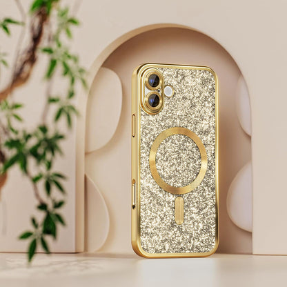 MagSafe Case for Samsung Galaxy A27 5G, Techsuit, Luxury Glitter, Black