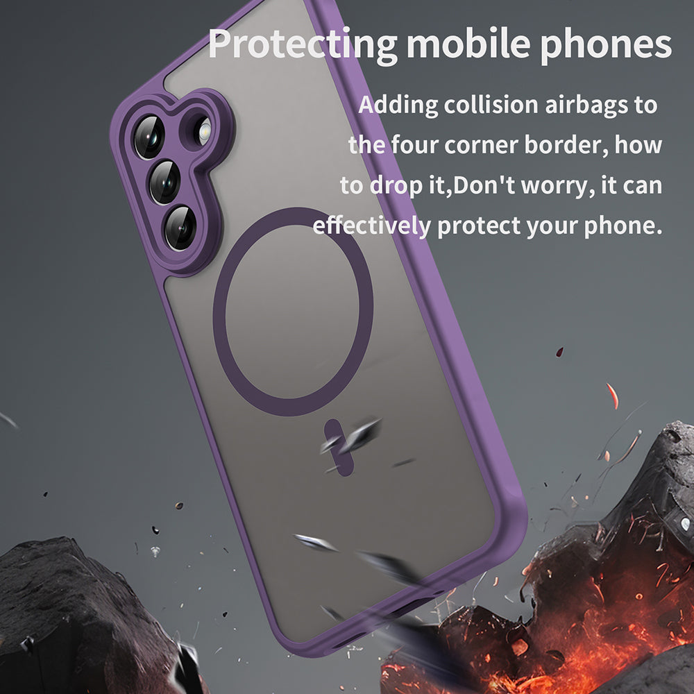 MagSafe Case for Samsung Galaxy A37 5G, Techsuit, HaloFrost II, Purple