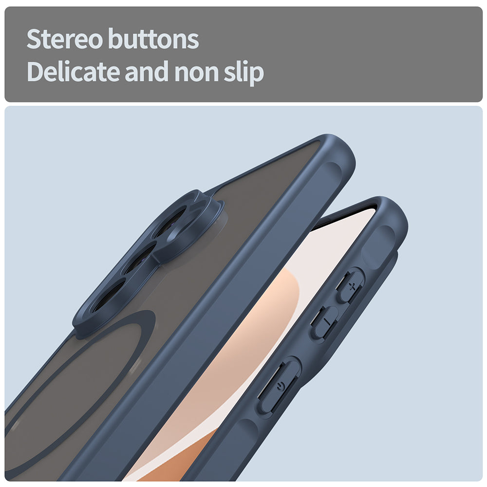MagSafe Case for Samsung Galaxy A57 5G, Techsuit, HaloFrost II, Navy Blue
