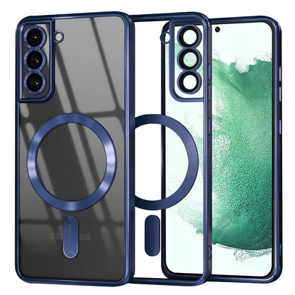 MagSafe Case for Samsung Galaxy S22+ 5G S906, Techsuit, Luxury Crystal, Dark Blue