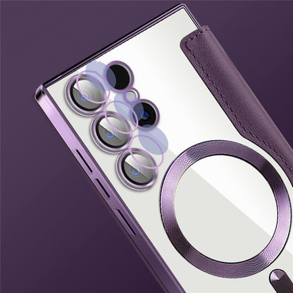 MagSafe Case for Samsung Galaxy S23 Ultra S918, Techsuit, SmartMag Book, Blue