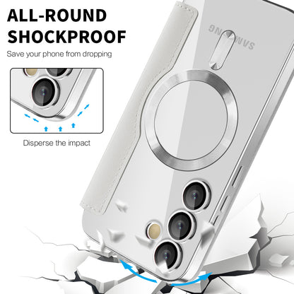 MagSafe Case for Samsung Galaxy S24 FE S721, Techsuit, SmartMag Book, Gray