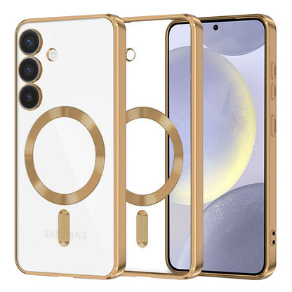 MagSafe Case for Samsung Galaxy S24+ S926, Techsuit, Luxury Crystal, Gold
