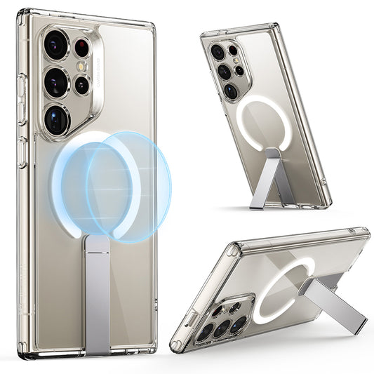 MagSafe Case for Samsung Galaxy S24 Ultra S928, ESR, Boost Flickstand, Transparent