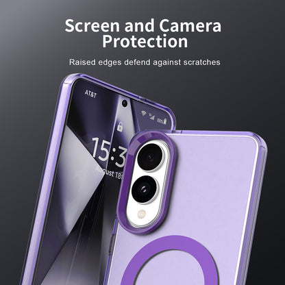MagSafe Case for Samsung Galaxy S25 Edge S937, Techsuit, CandyCase, Purple