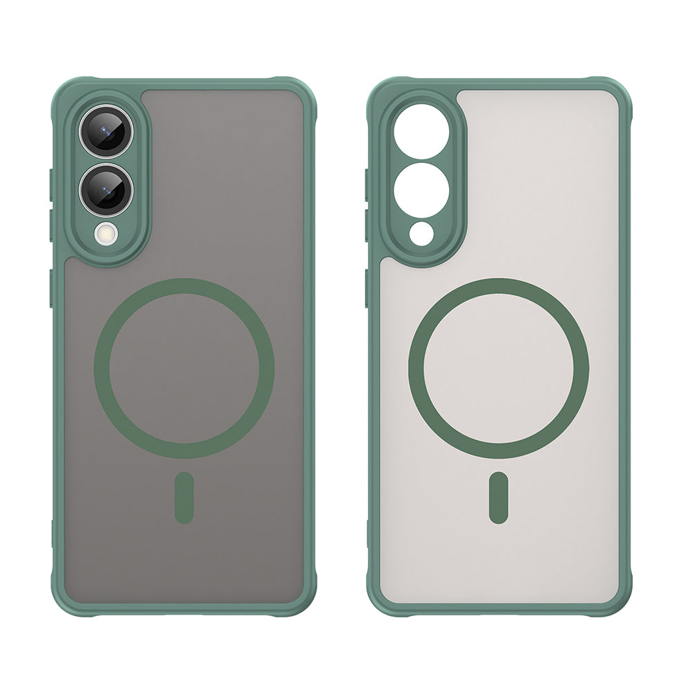 MagSafe Case for Samsung Galaxy S25 Edge S937, Techsuit, HaloFrost II, Green