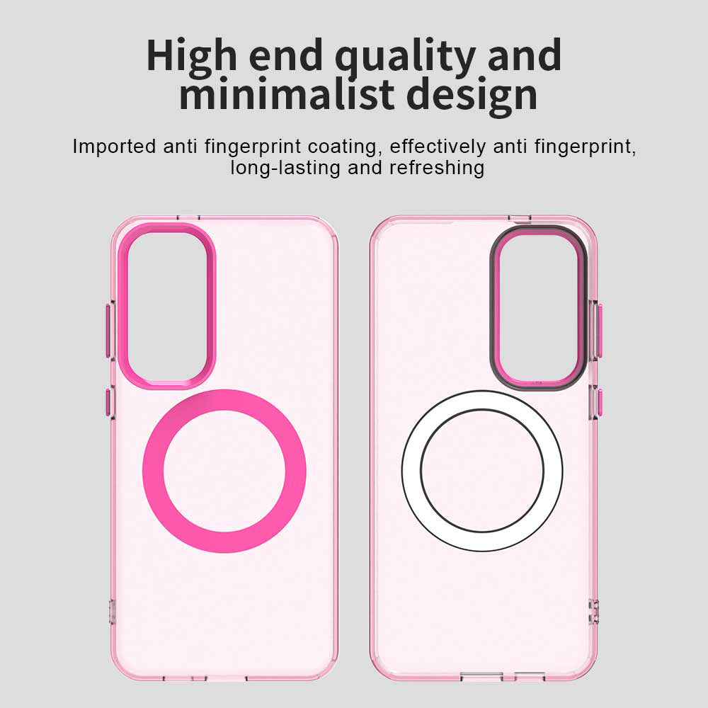MagSafe Case for Samsung Galaxy S25+ S936 / S24+ S926, Techsuit, CandyCase, Pink