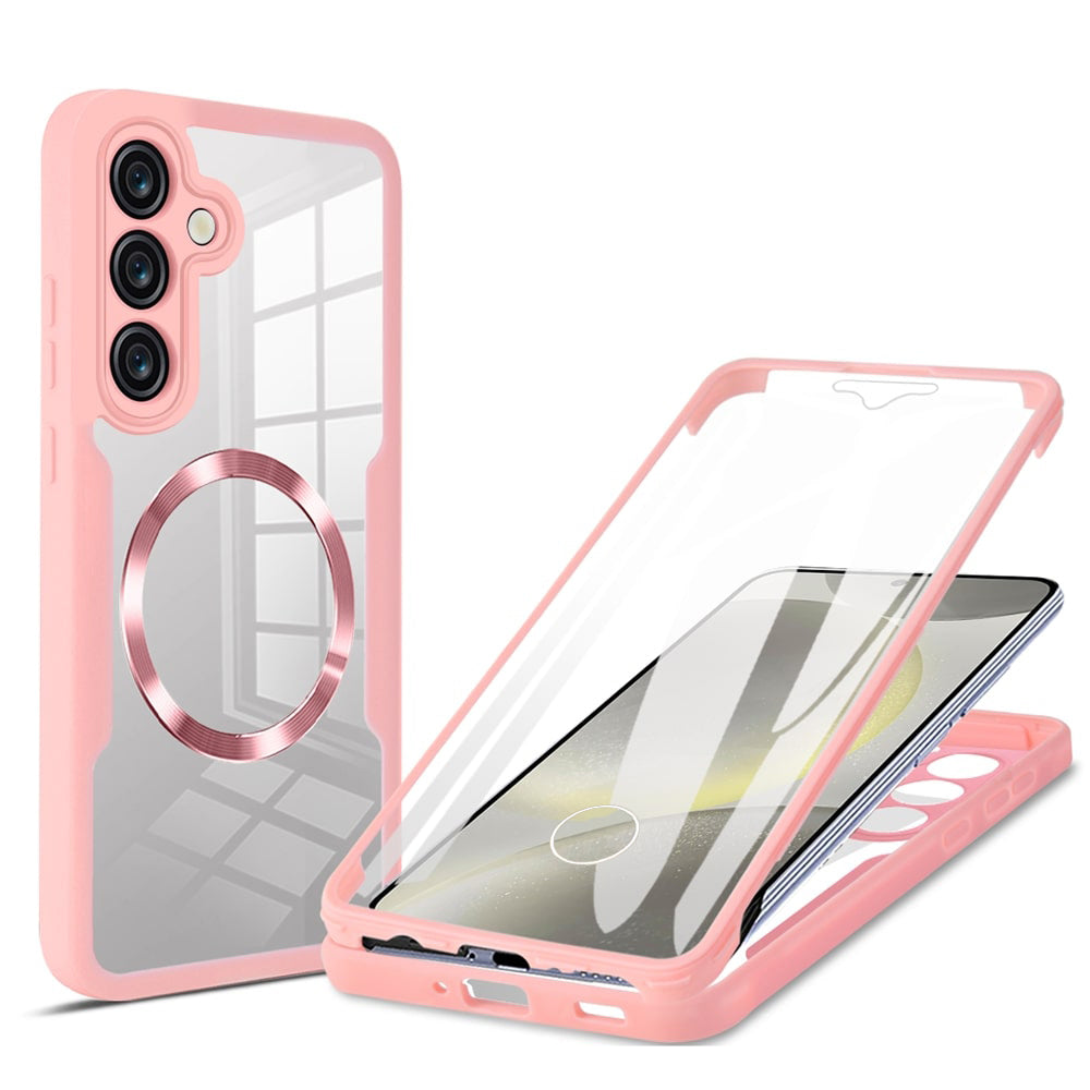 MagSafe Case for Samsung Galaxy S25+ S936, Techsuit, ColorVerse 360, Pink