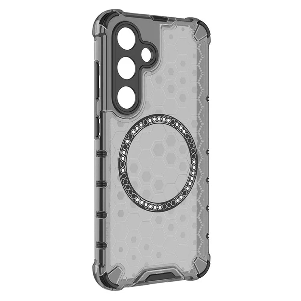 MagSafe Case for Samsung Galaxy S25+ S936, Techsuit, HoneyComb Shield, Black
