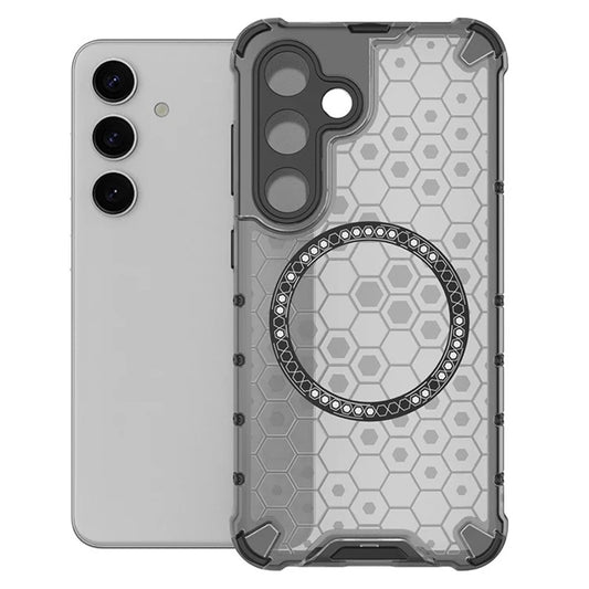 MagSafe Case for Samsung Galaxy S25+ S936, Techsuit, HoneyComb Shield, Black