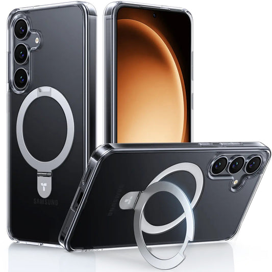 MagSafe Case for Samsung Galaxy S25+ S936, Torras, Ostand, Transparent