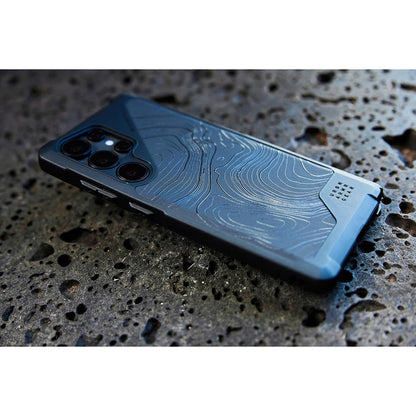 MagSafe Case for Samsung Galaxy S25 Ultra S938, Urban Armor Gear, Metropolis LT Topography, Black