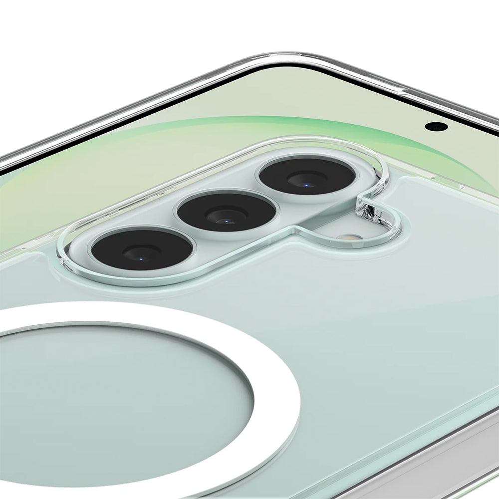 MagSafe Case for Samsung Galaxy S26 FE S741, Spigen, Ultra Hybrid, Clear White ACS11636