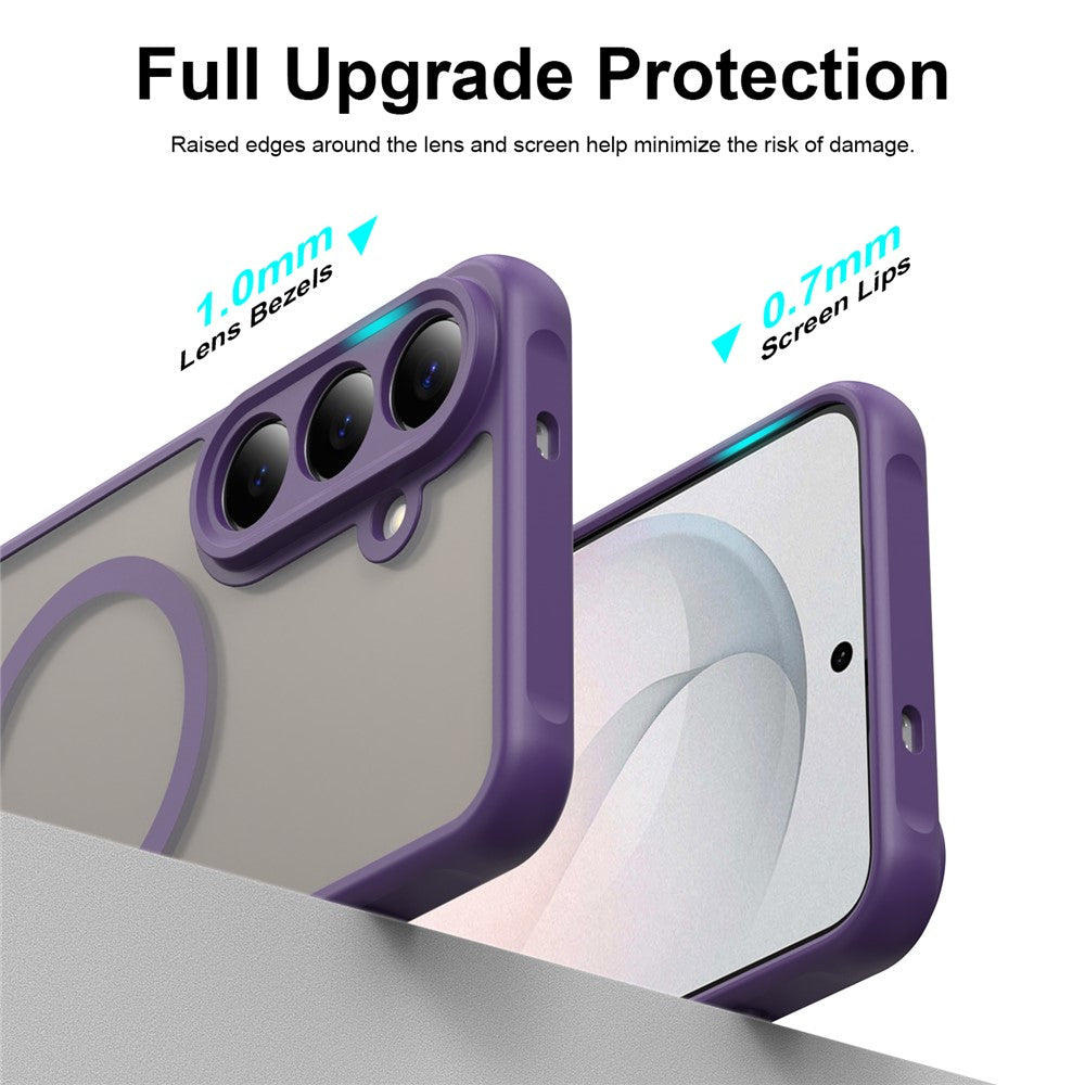 MagSafe Case for Samsung Galaxy S26 FE S741, Techsuit, HaloFrost II, Purple