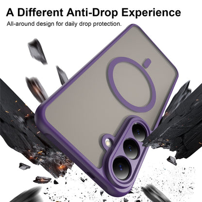 MagSafe Case for Samsung Galaxy S26 FE S741, Techsuit, HaloFrost II, Purple