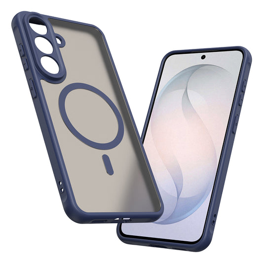 MagSafe Case for Samsung Galaxy S26 FE, Techsuit, HaloFrost II, Navy Blue