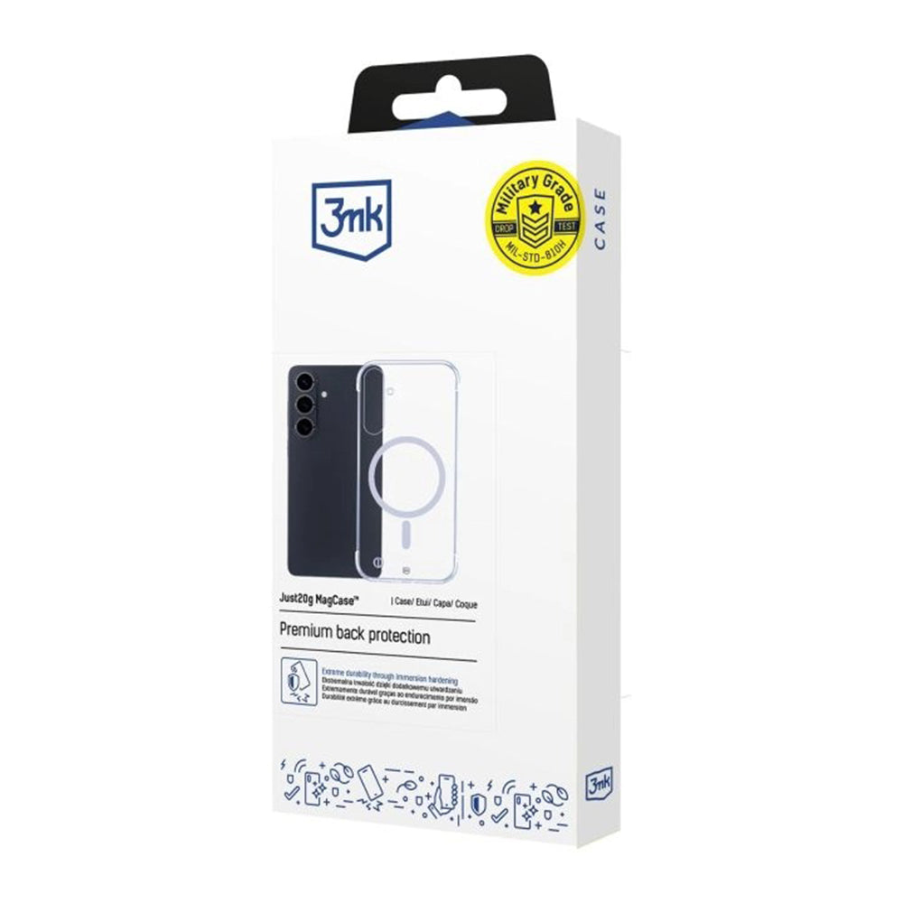 MagSafe Case for Samsung Galaxy S26 Plus, 3MK, Just20g, Transparent
