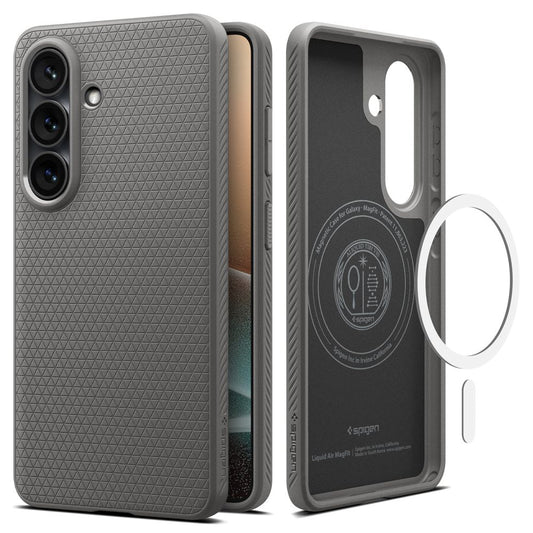 MagSafe Case for Samsung Galaxy S26 Plus S947, Spigen, Liquid Air, Gray ACS10705