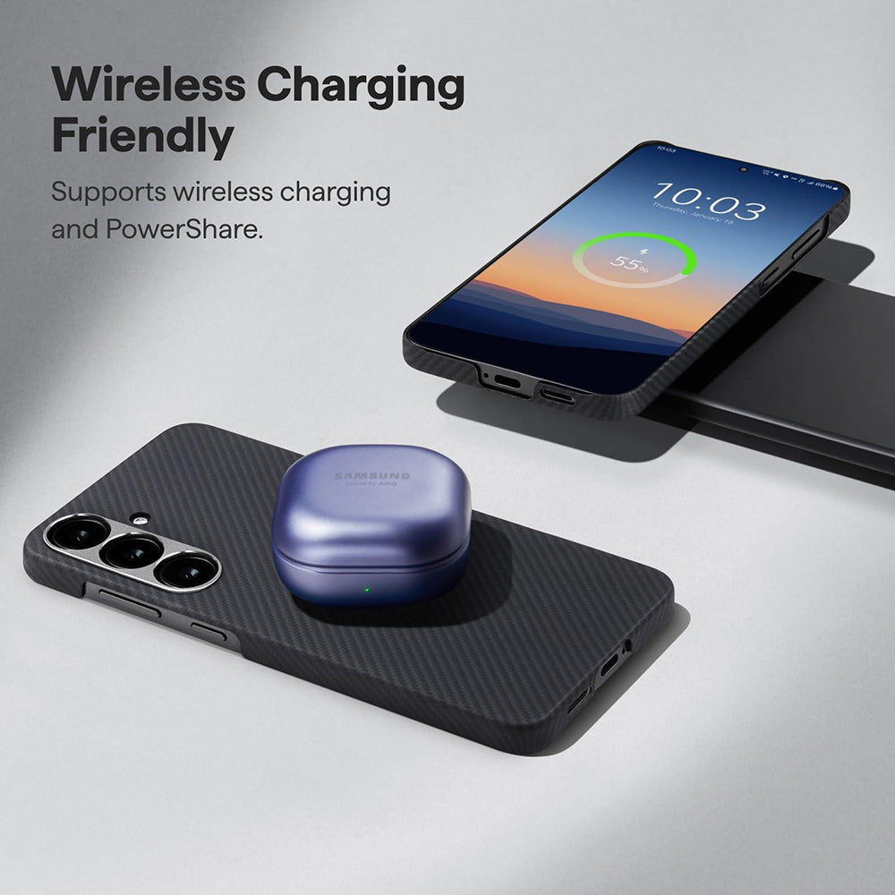 MagSafe Case for Samsung Galaxy S26 Plus, Techsuit, Aramid Fiber, Black