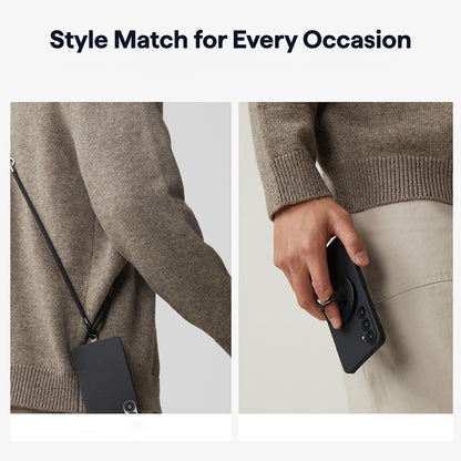 MagSafe Case for Samsung Galaxy S26 Plus, Techsuit, Aramid Fiber, Black