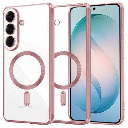 MagSafe Case for Samsung Galaxy S26 Plus, Techsuit, Luxury Crystal, Pink