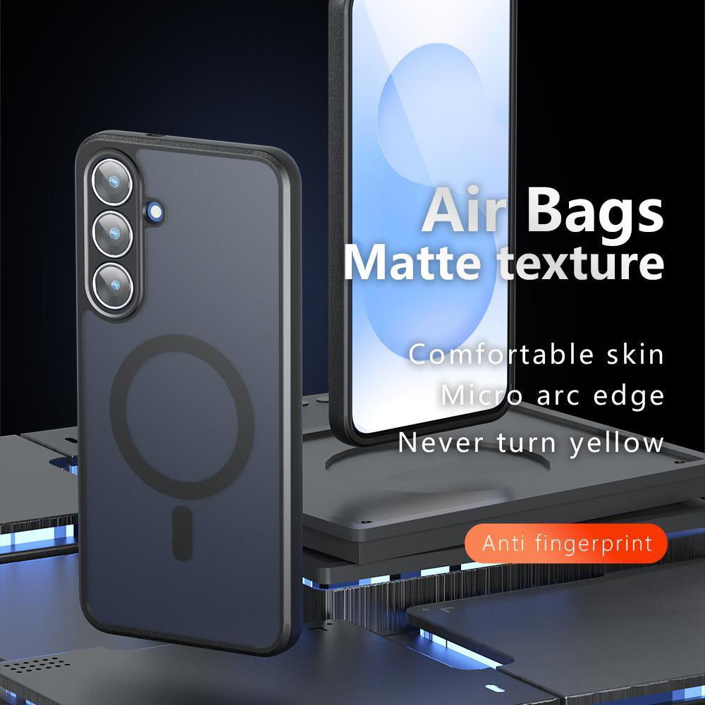 MagSafe Case for Samsung Galaxy S26 Plus, Techsuit, PureFrost, Satin Black