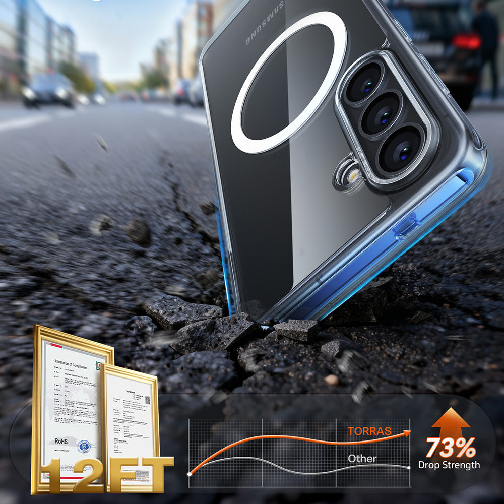 MagSafe Case for Samsung Galaxy S26 Plus, Torras, Guardian, Transparent