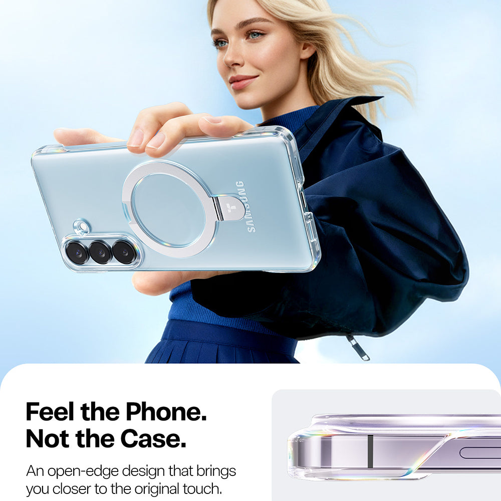 MagSafe Case for Samsung Galaxy S26 Plus, Torras, Ostand Slim, Transparent