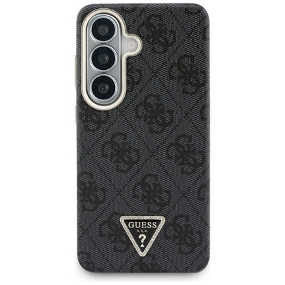 MagSafe Case for Samsung Galaxy S26 S942, Guess, 4G Triangle Logo, Black