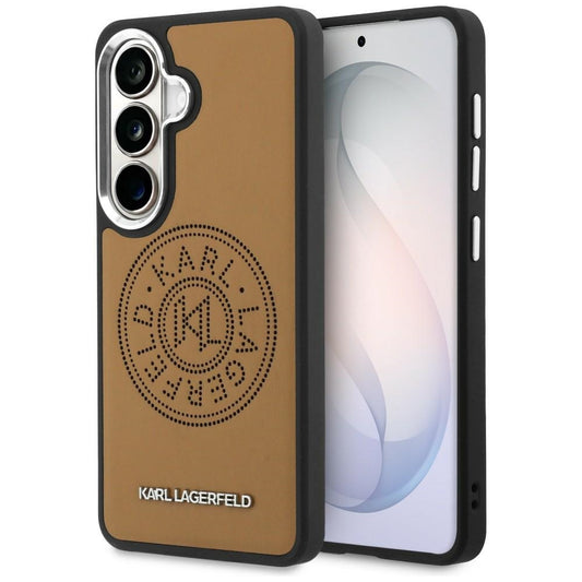 MagSafe Case for Samsung Galaxy S26 S942, Karl Lagerfeld, Karl Round Point Logo, Brown