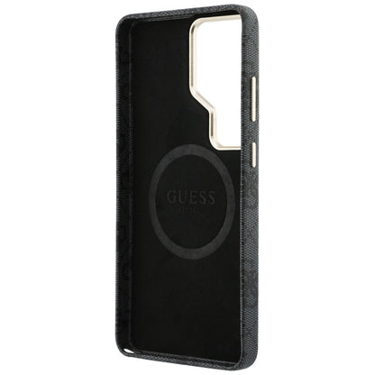 MagSafe Case for Samsung Galaxy S26 Ultra S948, Guess, 4G Triangle Logo, Black
